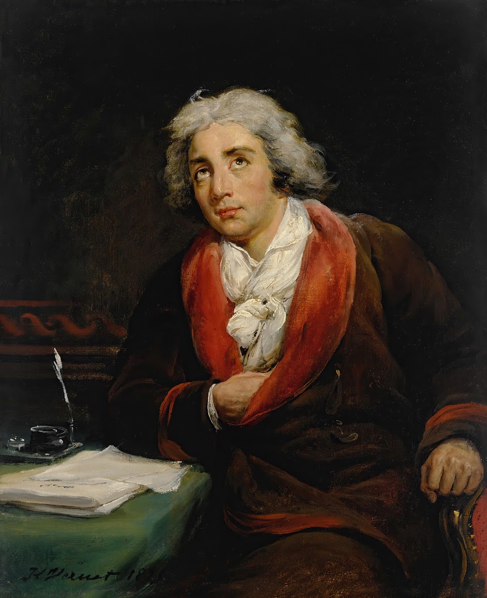 Portrait of the poet André Chénier 1762 1794 1825