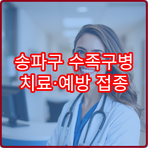 송파구 수족구병 치료·예방 접종 가능한 병원 안내