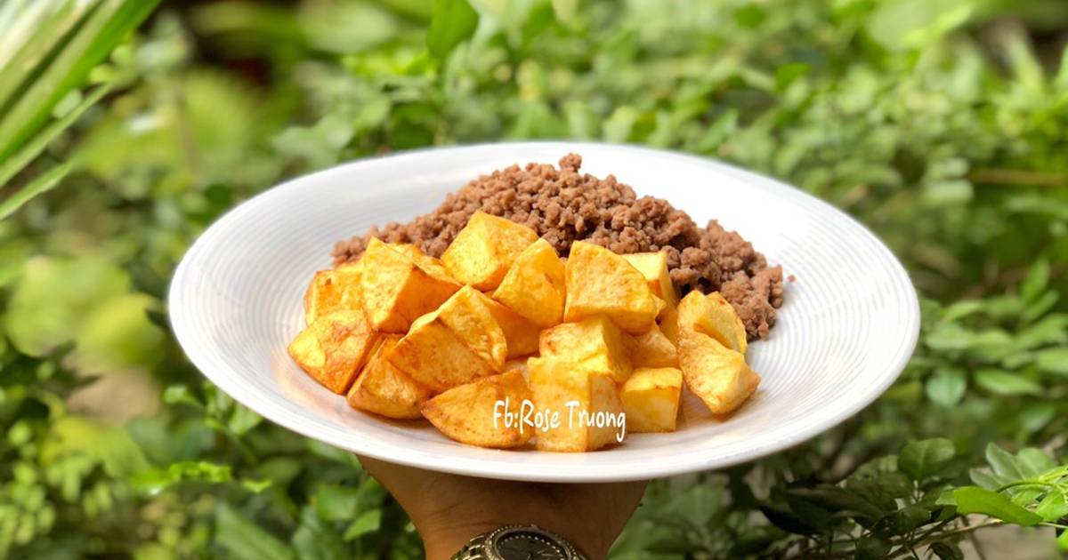 Khoai Tây Chiên Bò Bằm Xào