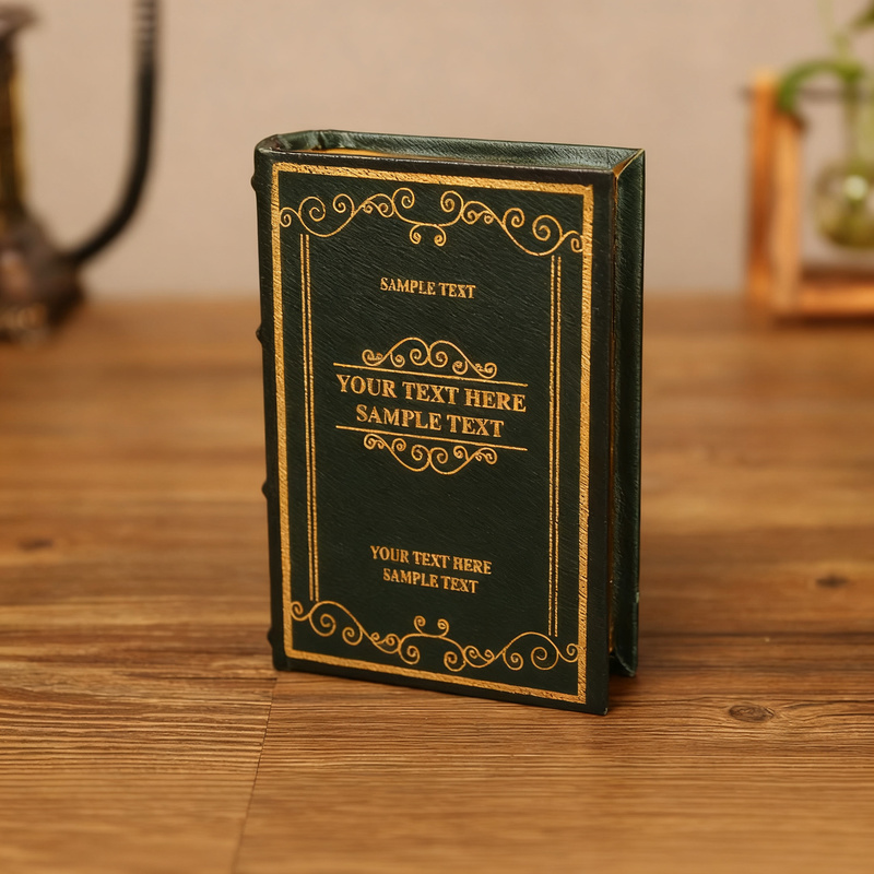 Dekoratives Buch-Tablett aus Holz, klassisches Design