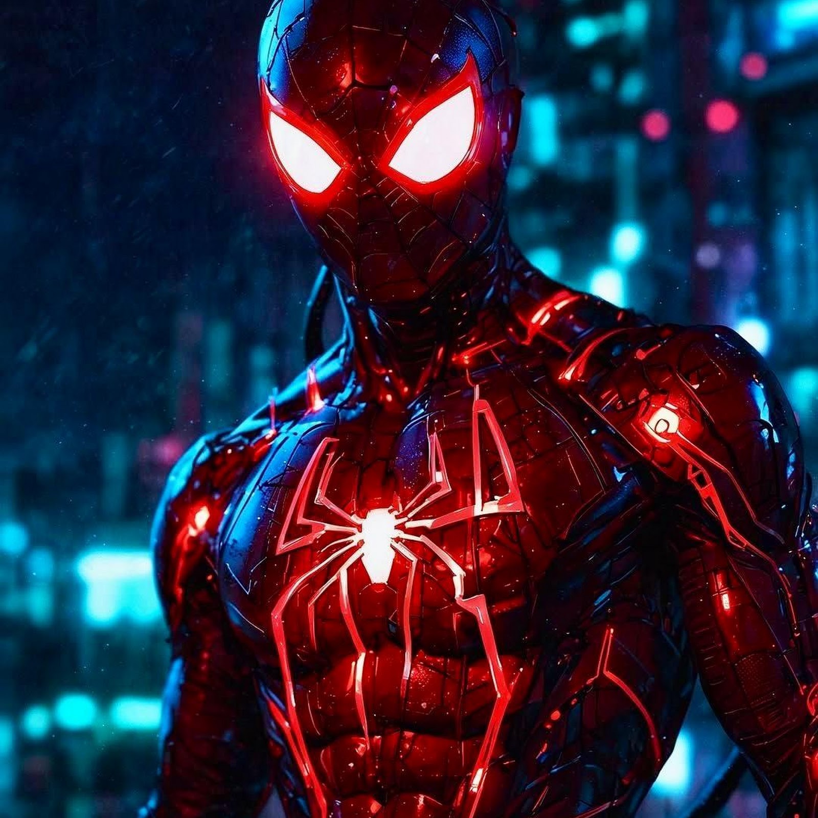 Download Spider-Man, Superhero, Marvel, Red Suit iPhone