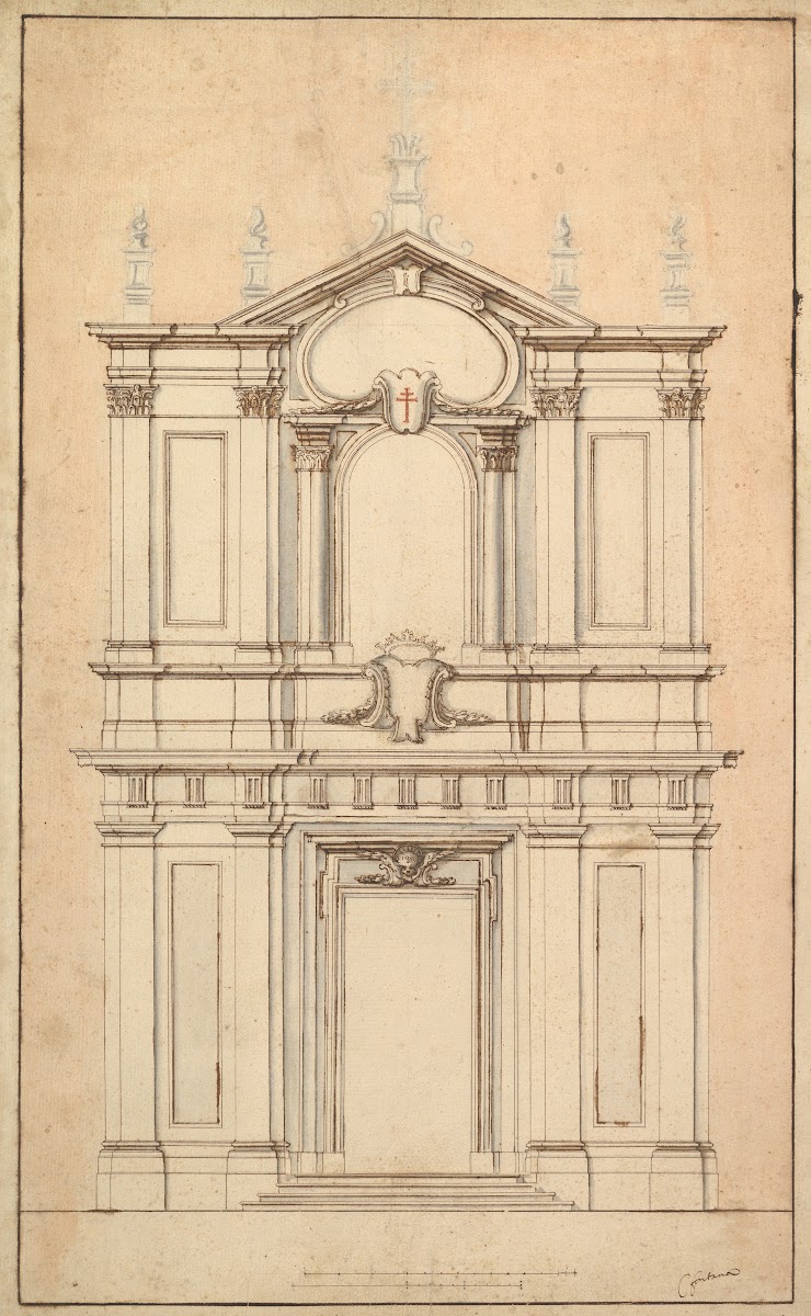 Design for the Façade of Santi Faustino e Giovita Rome 16521725