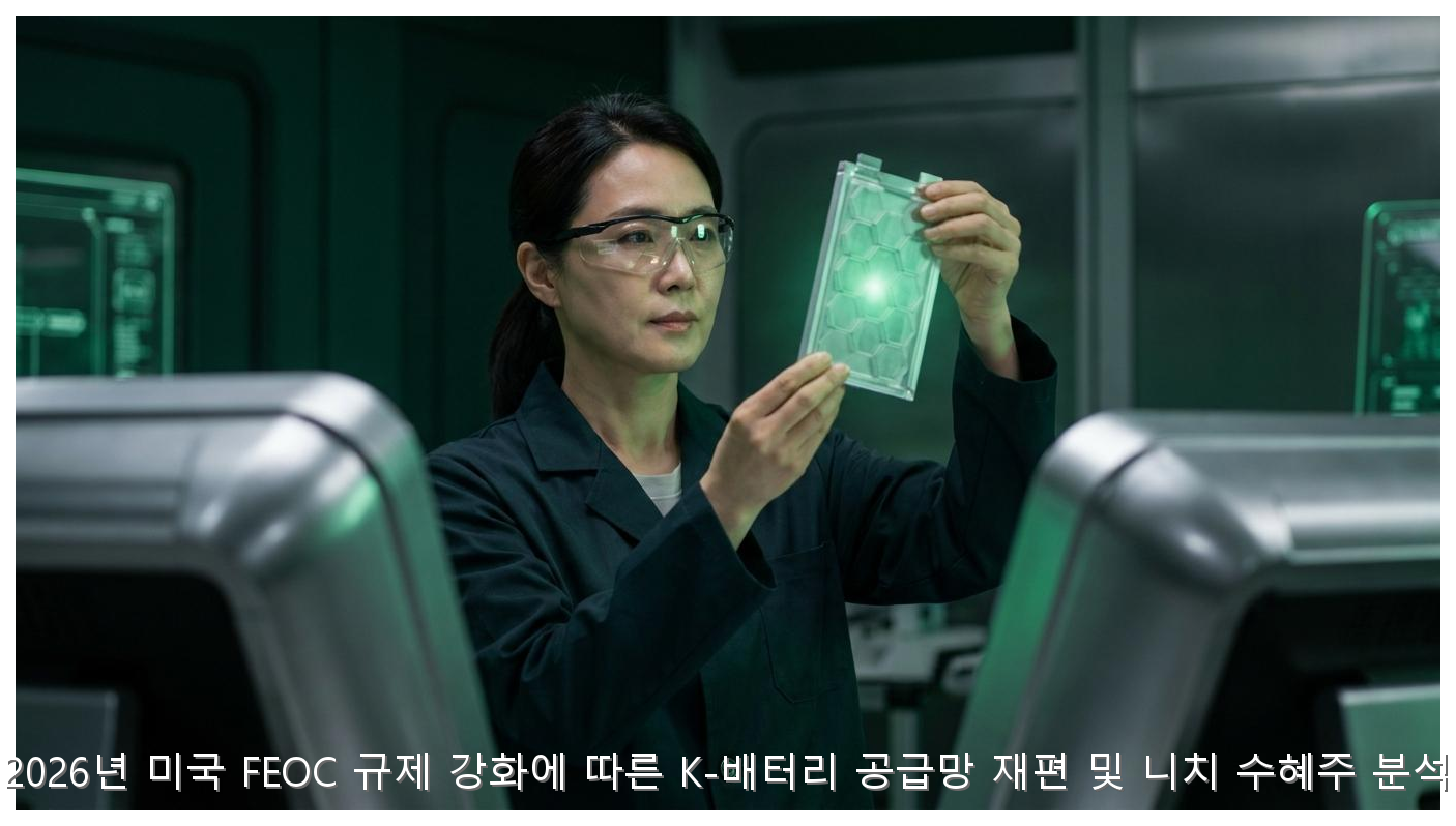 2026년 미국 FEOC 규제 강화에 따른 K-배터리 공급망 재편 및 니치 수혜주 분석 핵심 안내 및 분석 인포그래픽 (6)