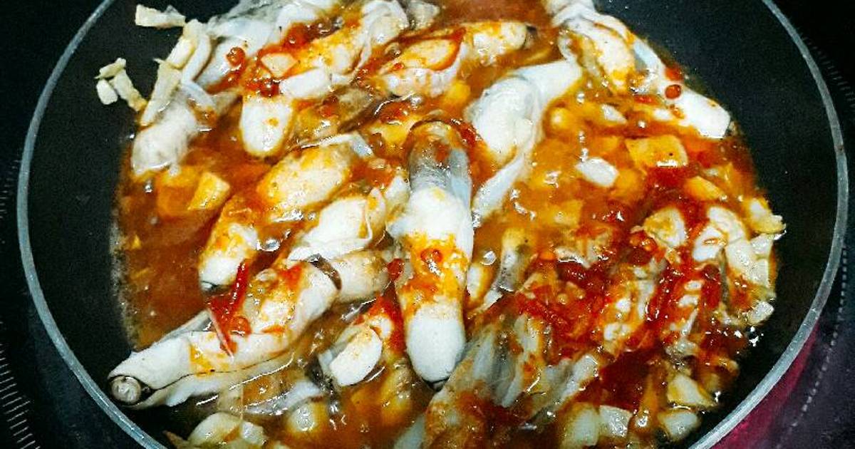 Ốc móng tay xào tỏi sa tế tôm