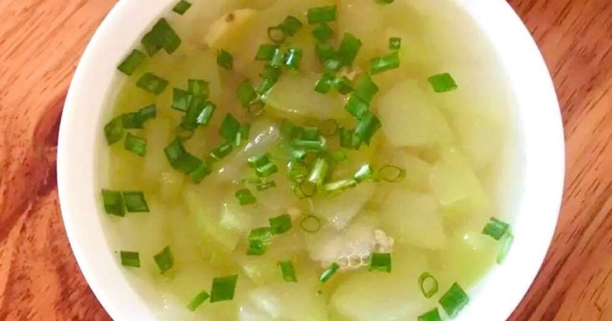 Canh bí xanh tôm thịt