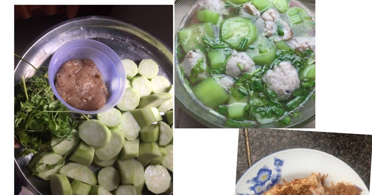 Canh mướp nấu chả cá thu 
 Cá hường chiên muối xã 😋