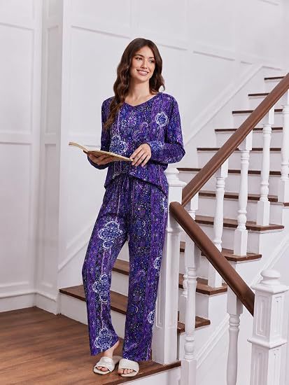 Women’s Pajama Set, Long Sleeve, Printed