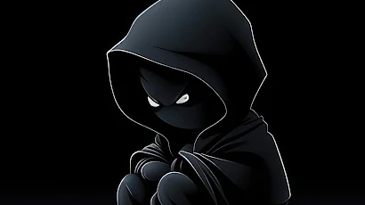Dark Soul Boy Minimal Hoodie 4K iPhone Wallpaper Background