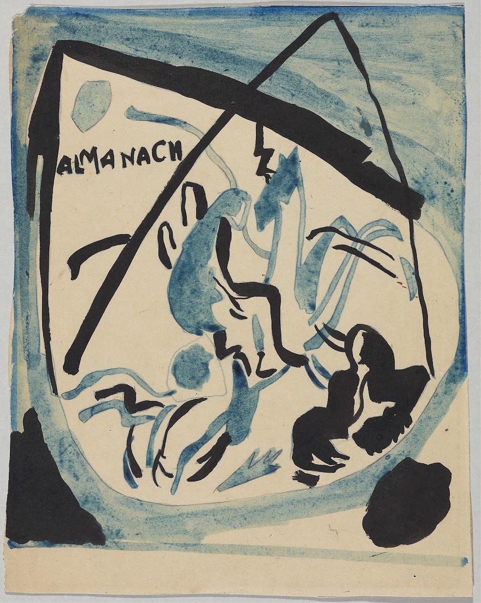 Design for the cover of the almanac The Blue Rider VII 1911