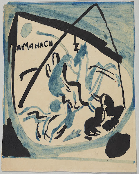 Design for the cover of the almanac The Blue Rider VII 1911