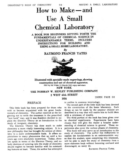 Construction and Use of a Small Chemistry Lab-Yates