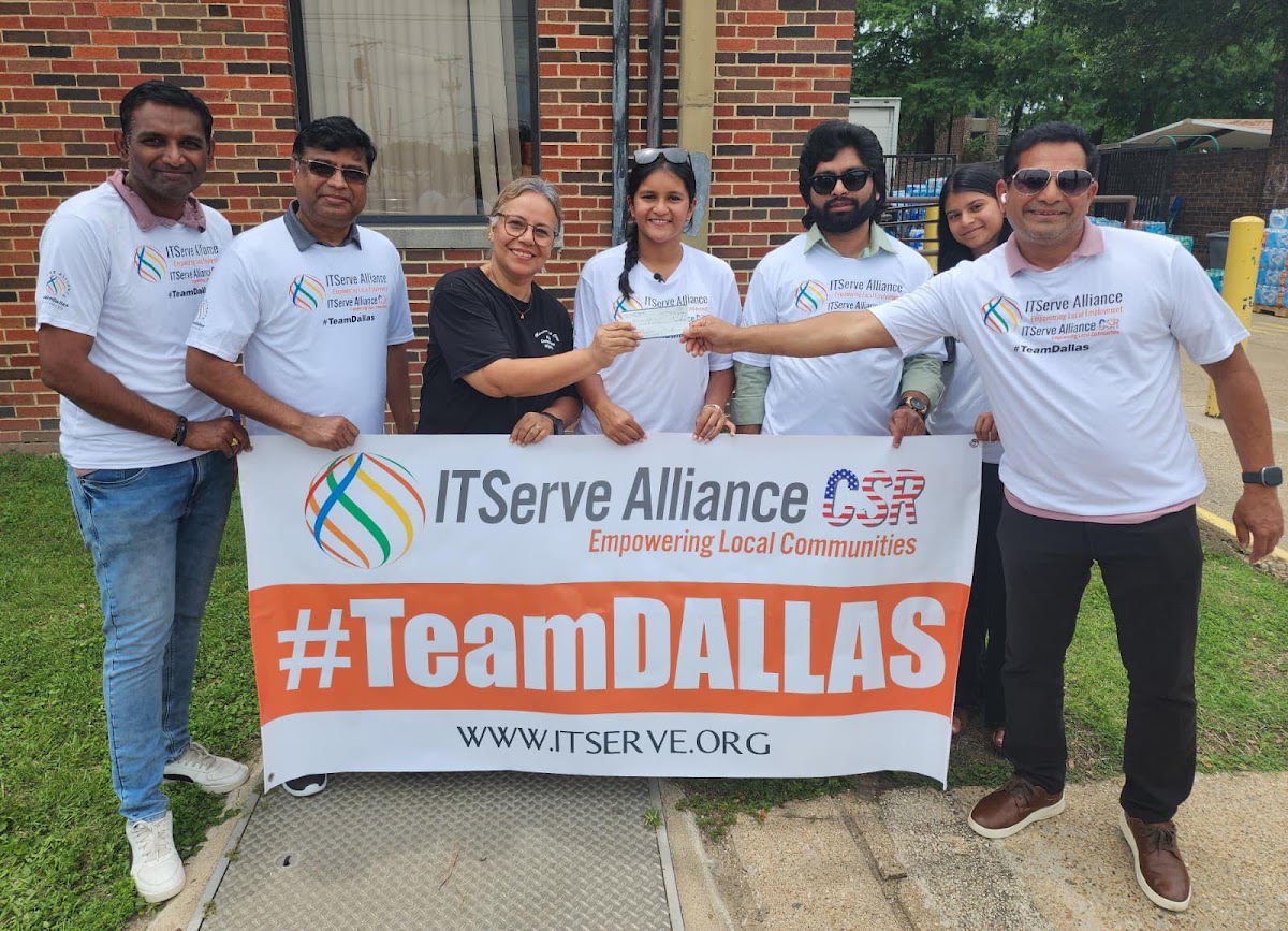 ITServe Alliance Dallas Chapter CSR Donation
