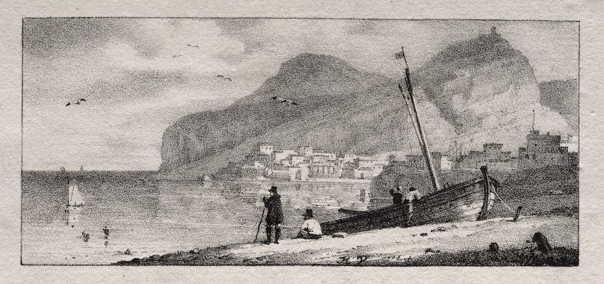 View of a Seaport 1800s