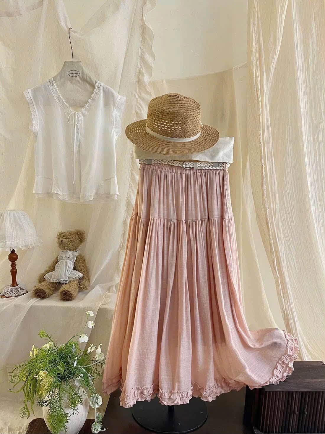 chân váy dài xòe bèo lai XONXEN SHOP 1726 – Image 2