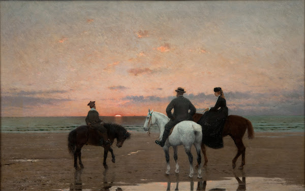 Three Riders at the Sea 1882