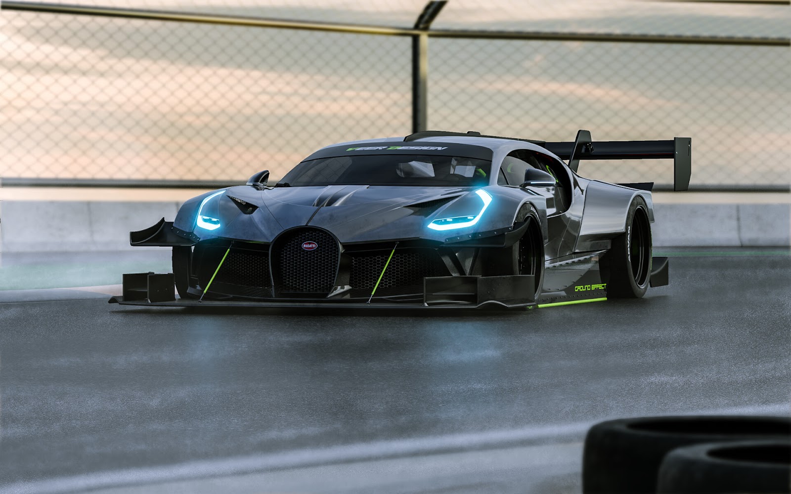 Bugatti Divo Game art Modified Racecar