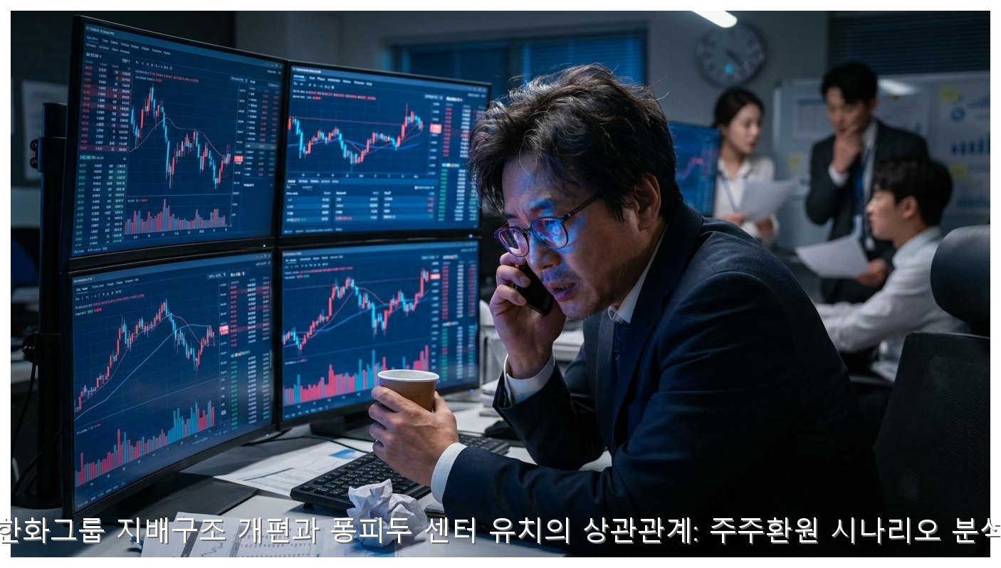 한화그룹 지배구조 개편과 퐁피두 센터 유치의 상관관계: 주주환원 시나리오 분석 핵심 안내 및 분석 인포그래픽 (8)