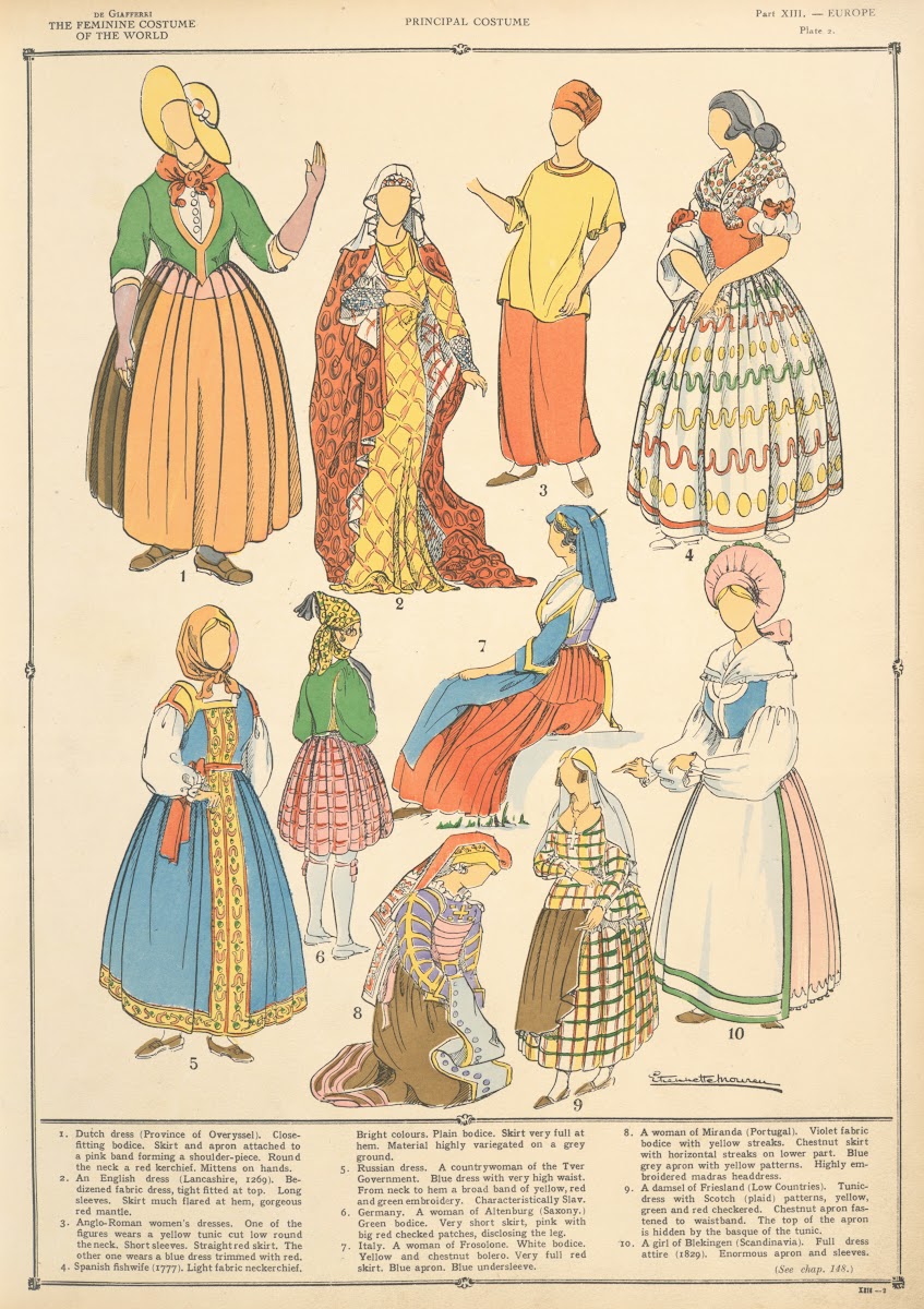 Europe  Principal costume 1926 1927
