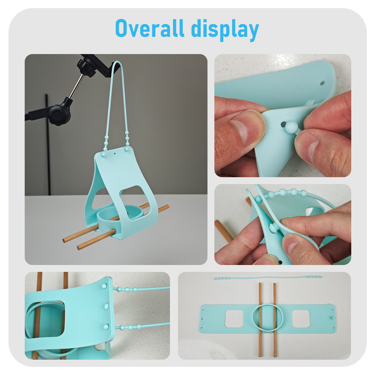 Hanging Silicone Bird Feeder for Garden and Balcony