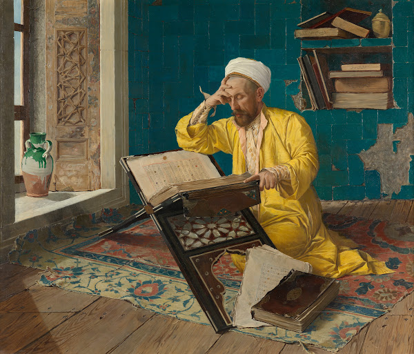 Islamic theologian with Quran 1902