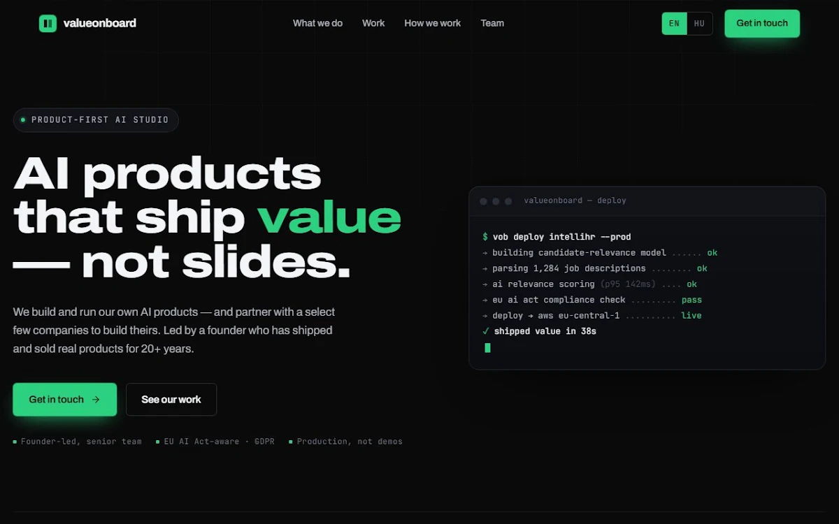 Captura de Value on Board