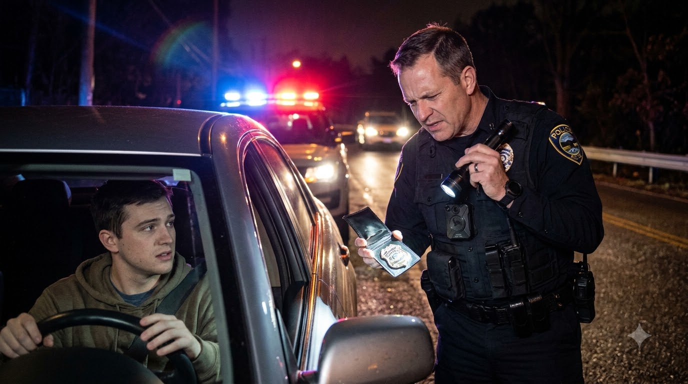 “License And Registration. And What The Hell Is This? You Buy This Badge Off Amazon?”