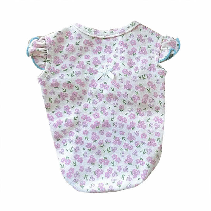 Lightweight Floral Tank Top for Small Dogs and Cats