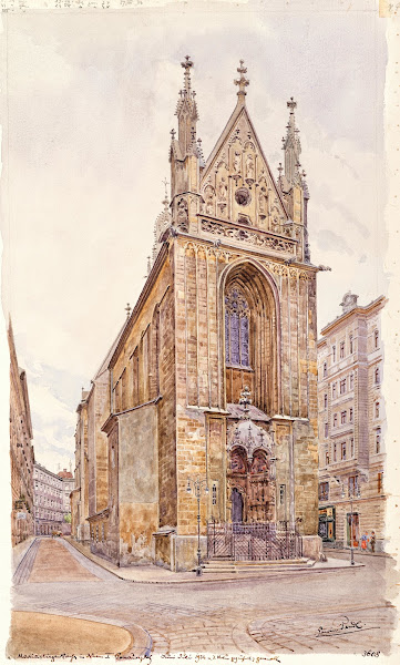 The church Maria am Gestade in Vienna 1934