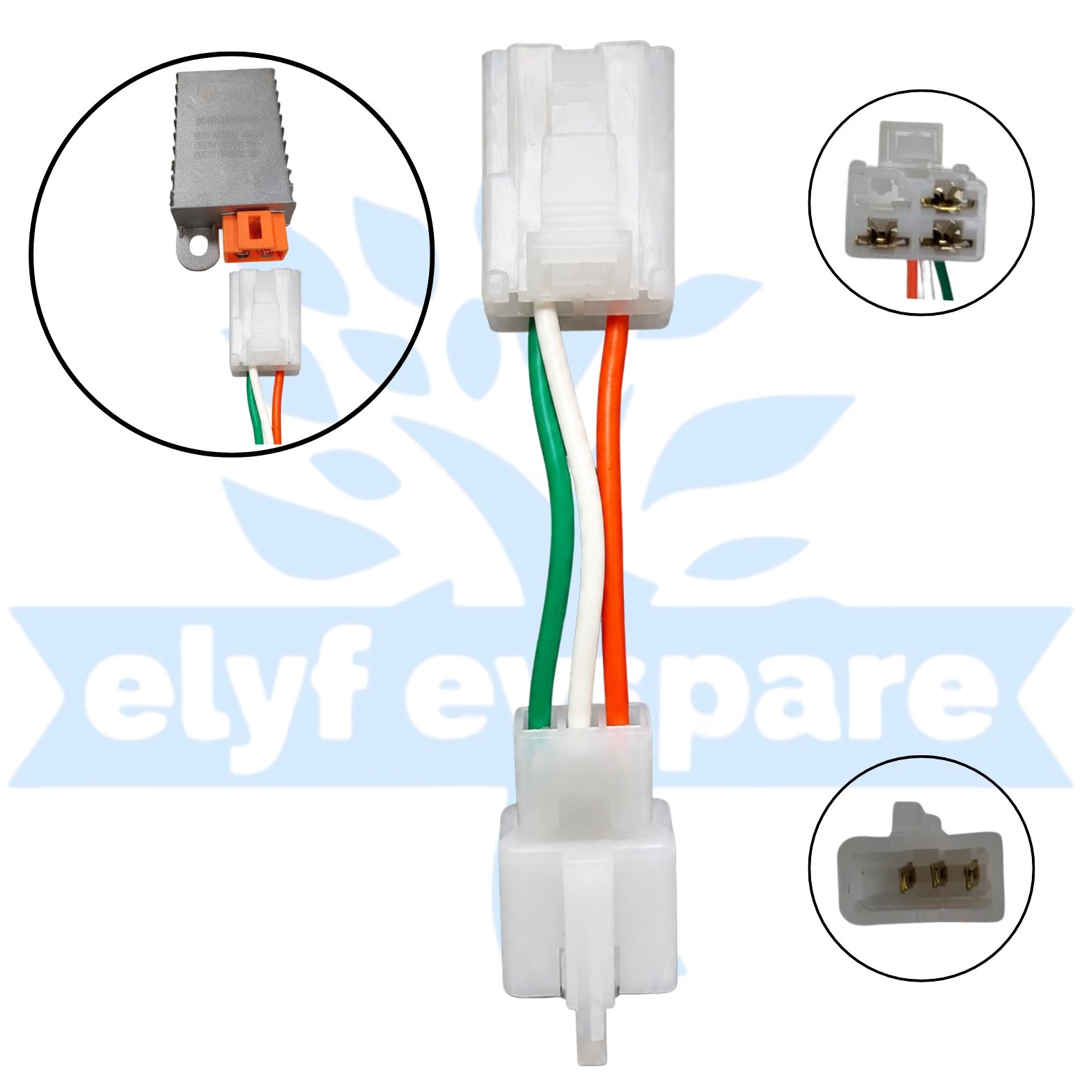 DC CONNECTOR 3+2 PLUG (4e87)