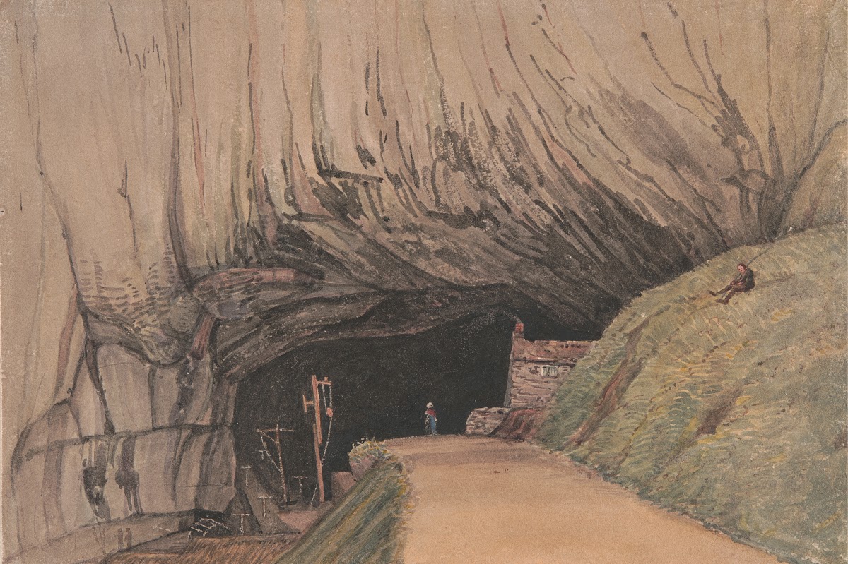 Entrance to Peak Cavern or Devils Hole Castleton
