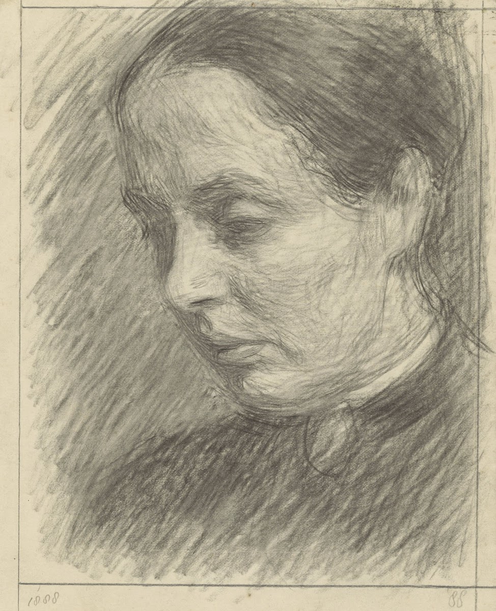 Portret van mejuffrouw S Dirks 1888