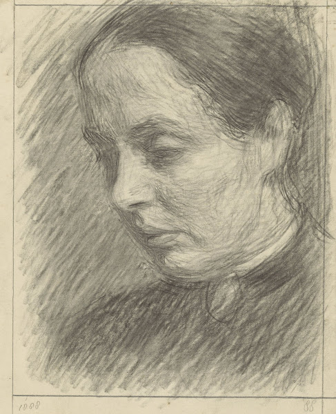 Portret van mejuffrouw S Dirks 1888