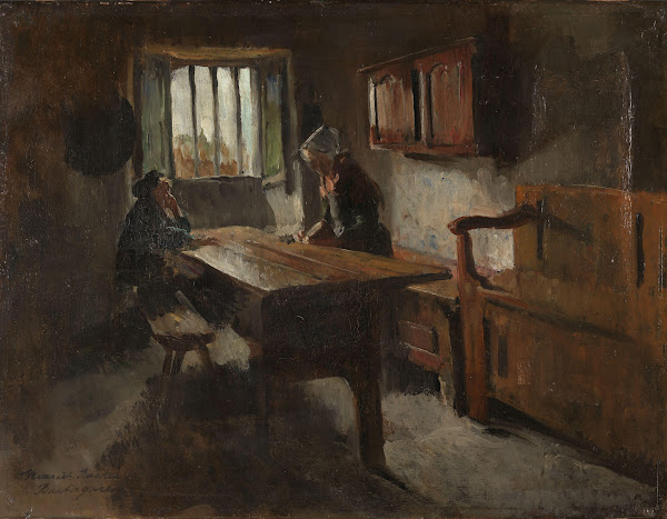 Farm Interior from Rochefort en terre Brittany 1881