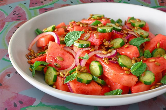 Salad Dưa Hấu Hạt Bí