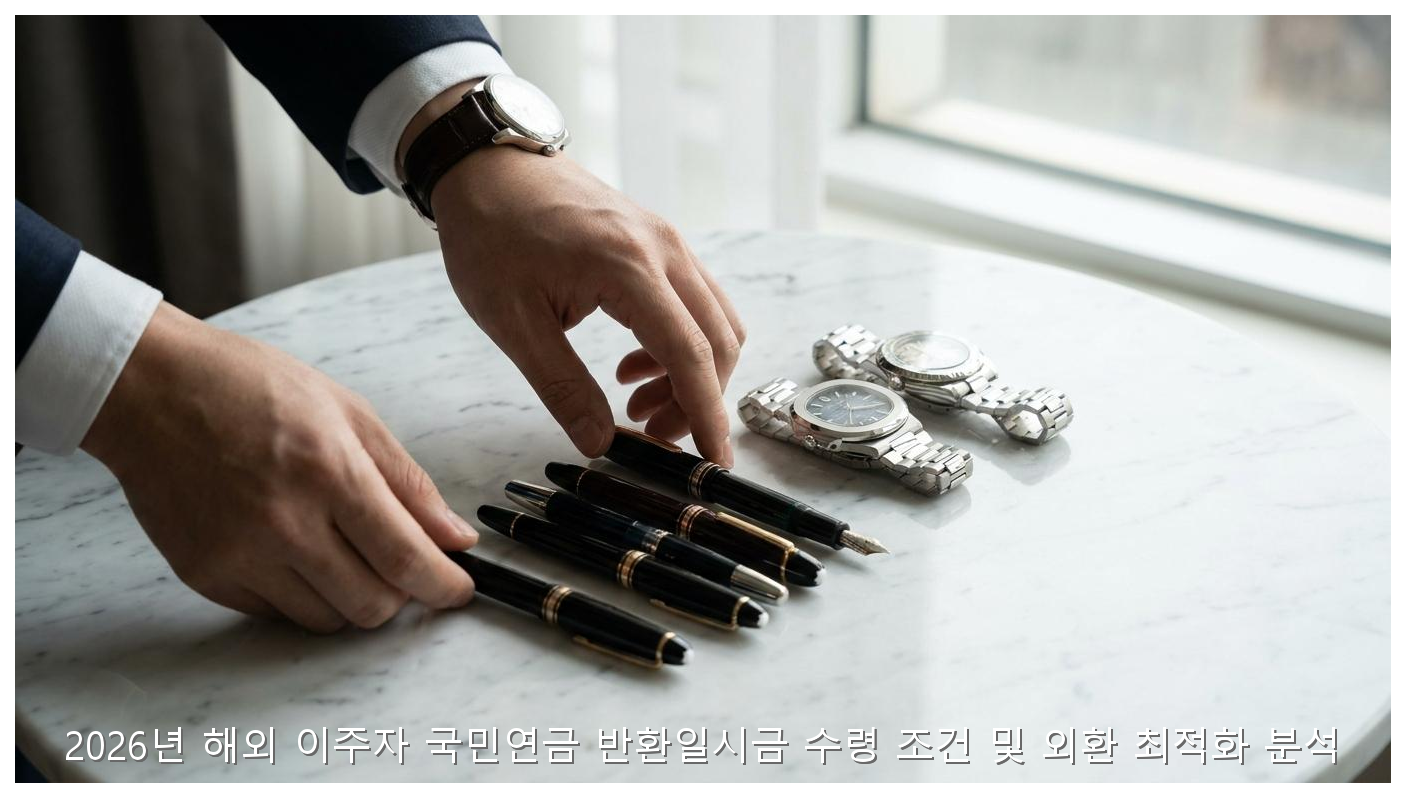 2026년 해외 이주자 국민연금 반환일시금 수령 조건 및 외환 최적화 분석 핵심 안내 및 분석 인포그래픽 (5)