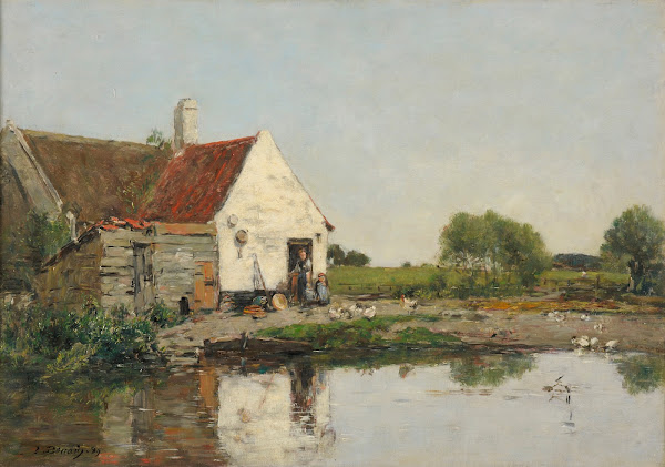 Un coin de ferme aux environs de Dunkerque 1889