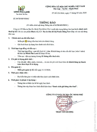 14- PĐ- Thông báo điều chỉnh chính sách số 03 - cho thuê lại A2, C3- đính kèm file ds giỏ hàng.jpg