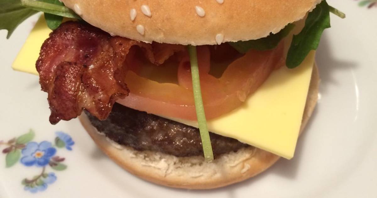 Hamburgor bò cheese (chất lượng như nhà hàng)