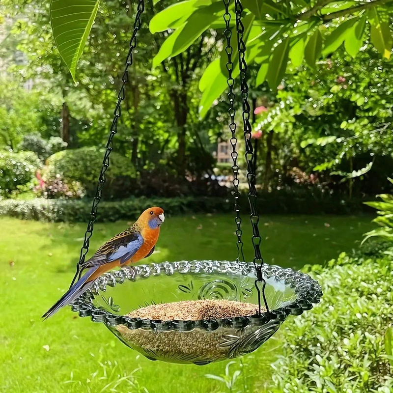Hanging Solar Bird Bath