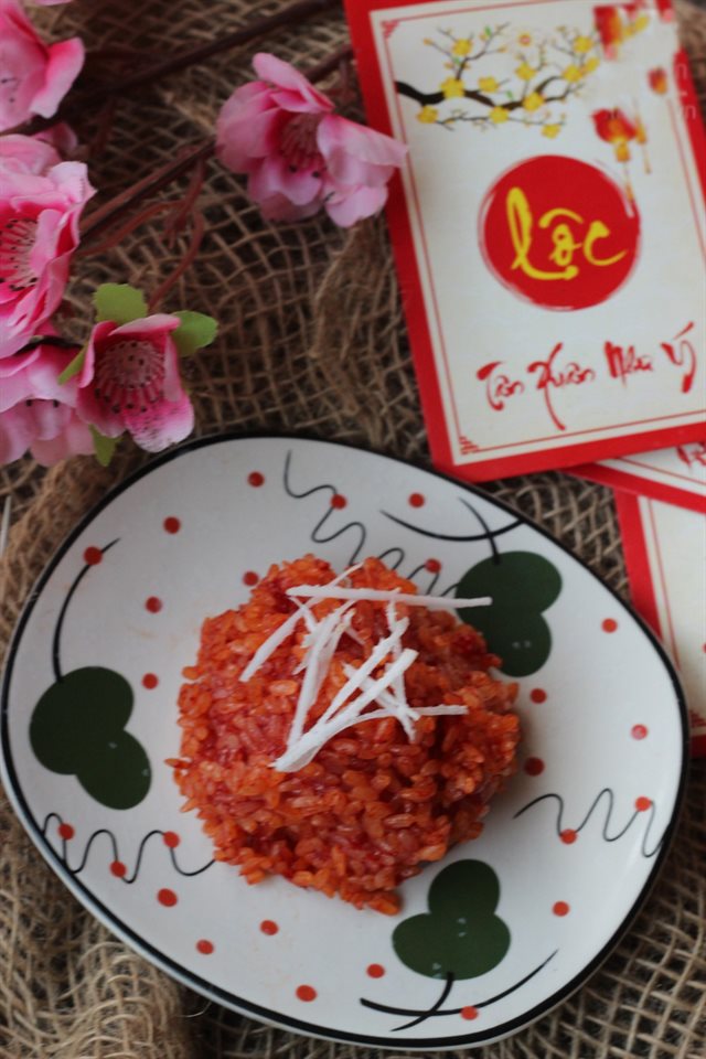 Bánh Xôi Gấc