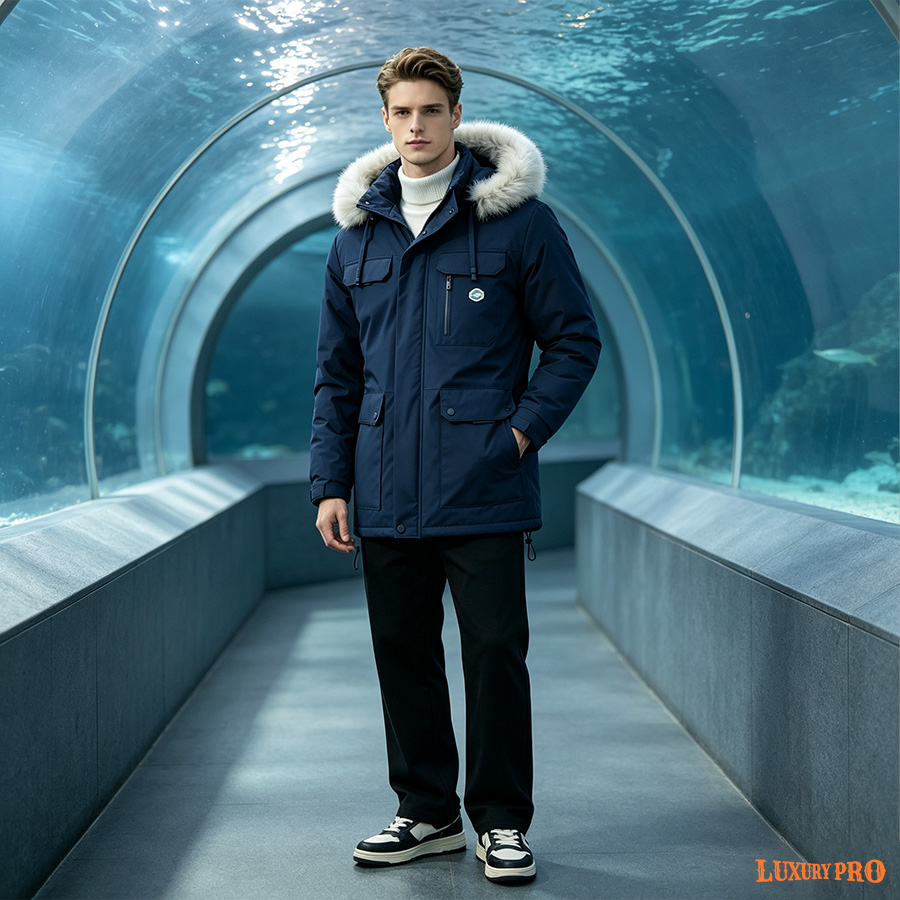 2D padded winter jacket for workwear style