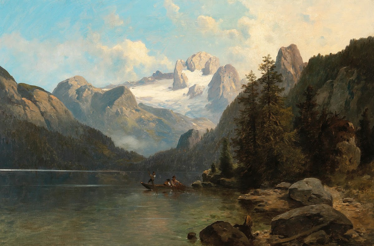 A View of the Dachstein Massif from Lake Gosau
