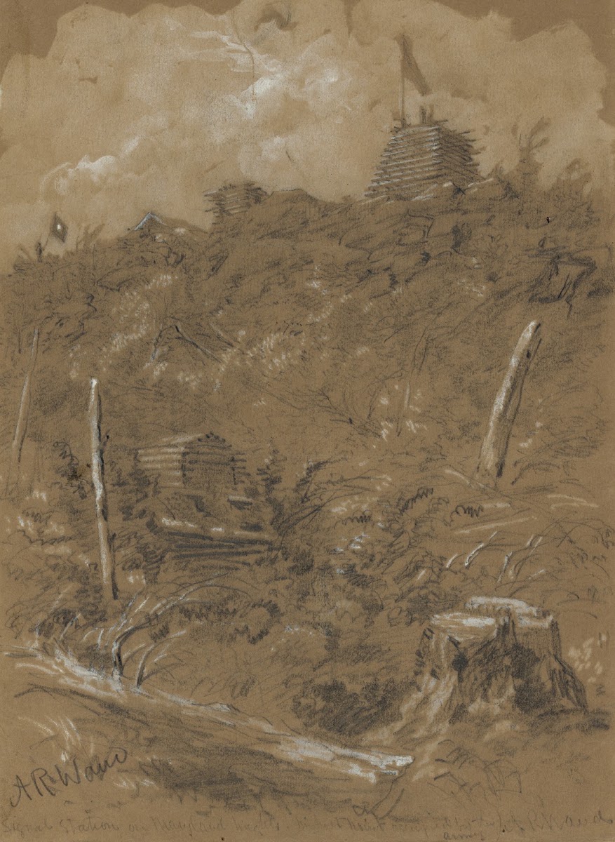 Signal Station on Maryland heights highest point occupied by the army 1860 1865