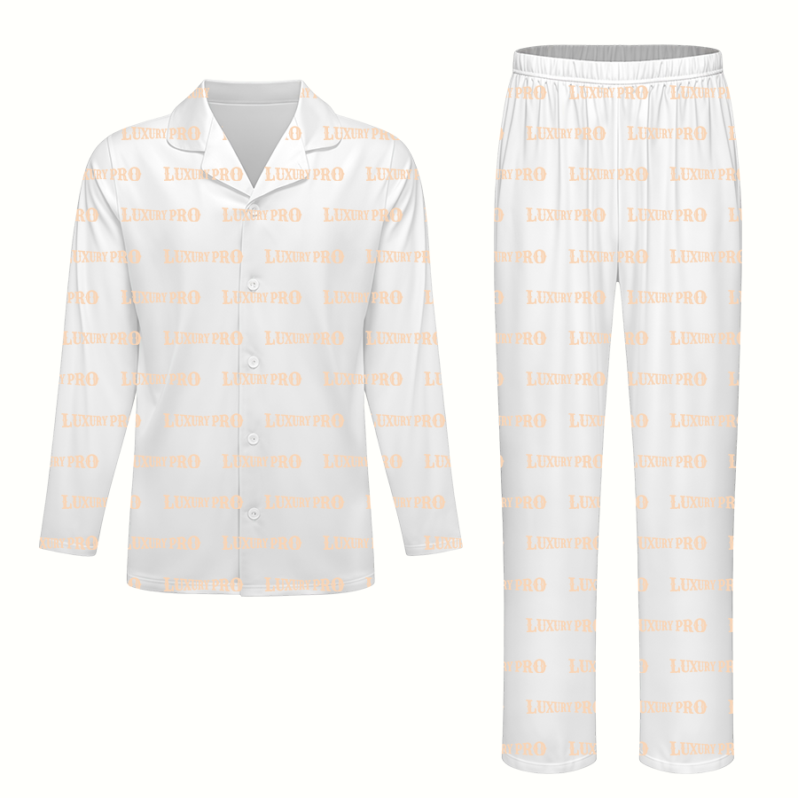 AOP Satin PTB Long Sleeve Pajama Set