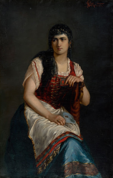 Portrait of a Seated Woman with a Mask 1885