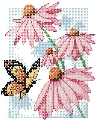 DIM6504 Butterfly And Blossoms
