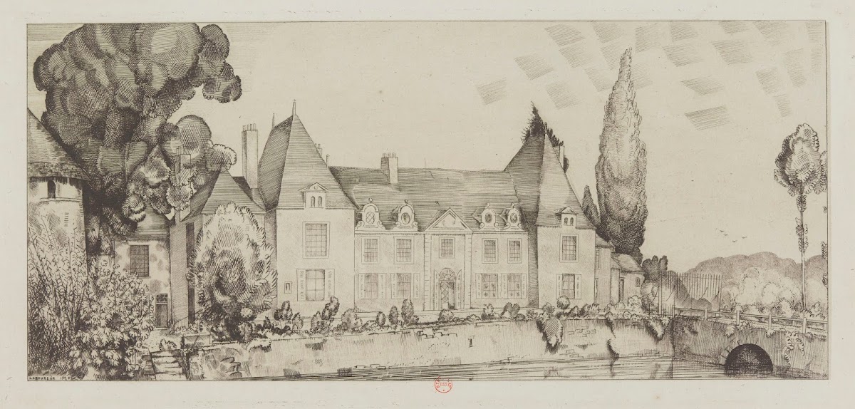 Vue du château de Villaines 1922 1924