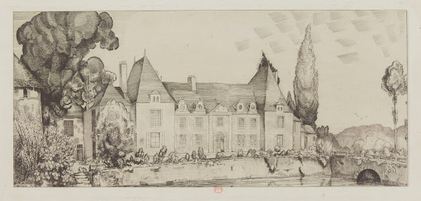 Vue du château de Villaines 1922 1924