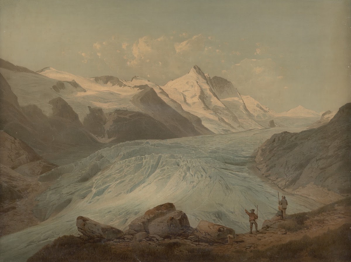 Pasterze Glacier with the Grossglockner 1890