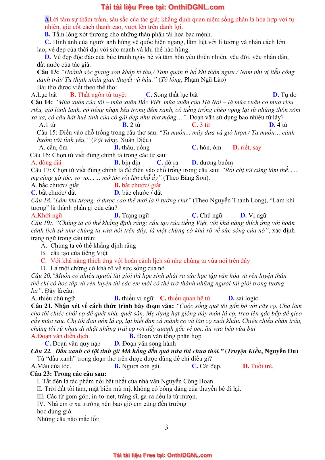 39 Đề ôn HSA - ĐỊnh tính